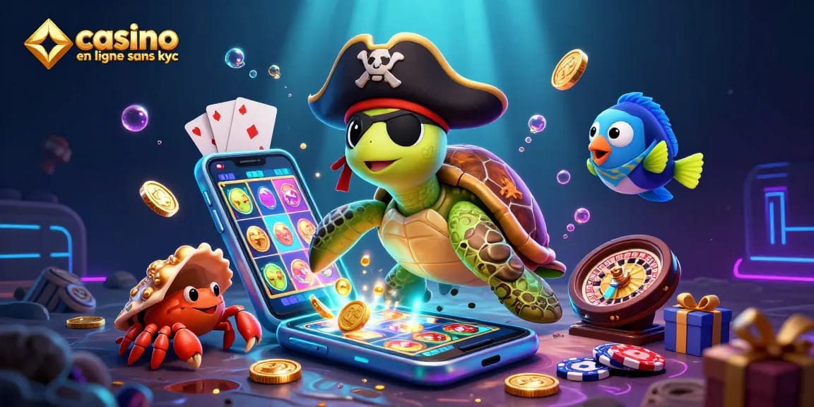 Amusez-vous avec le casino en ligne sans KYC et ses jeux passionnants dans un univers marin coloré.