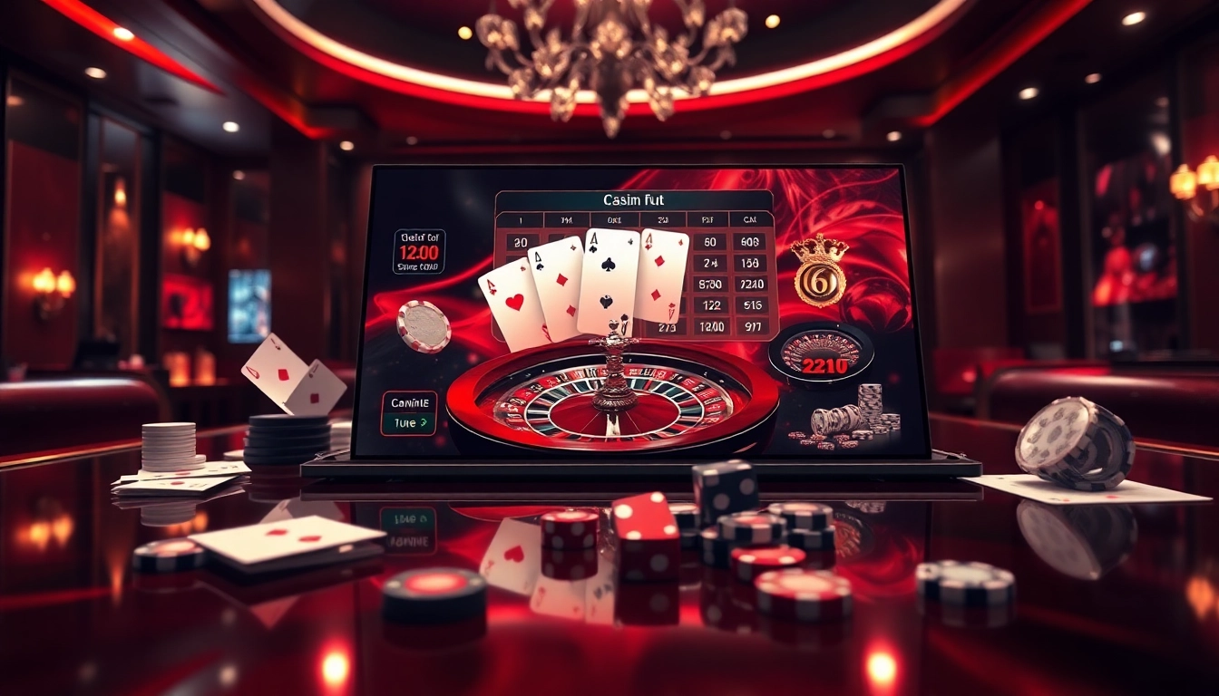 Experience the excitement of betting with link 12bet, featuring an immersive online casino atmosphere and elegant game elements.