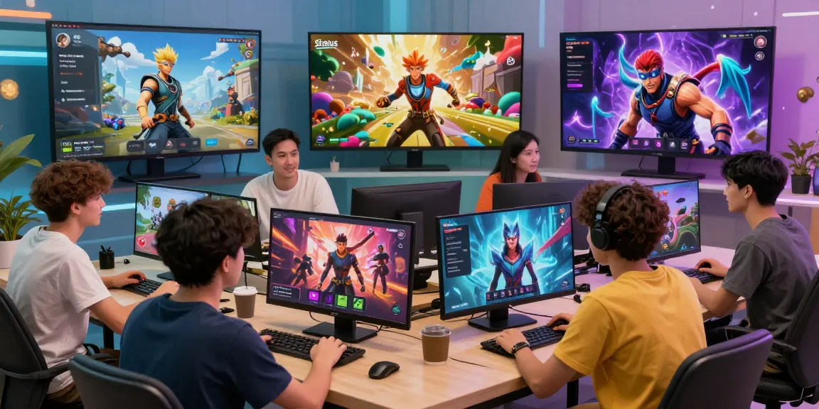 Engaging scene of users interacting in the Status AI app showcasing diverse fandoms and AI characters.