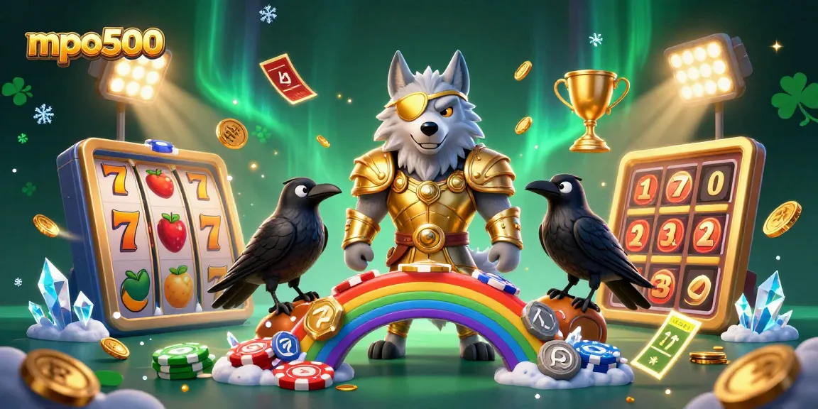Experience epic wins with mpo500 featuring Odin, ravens, and slot machine chaos.