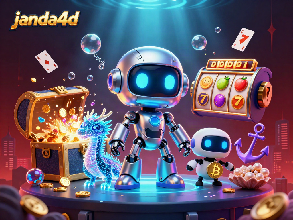 Permainan janda4d dengan robot futuristik dan harta karun kasino di laut