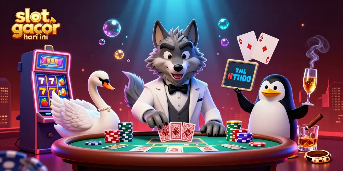 Experience thrilling gameplay with slot gacor hari ini in this dynamic casino scene featuring unique characters.