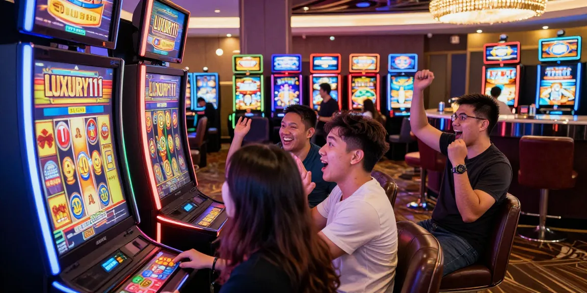 Pengalaman bermain di mesin slot dengan LUXURY111 Link Alternatif di kasino modern, suasana ceria dan menarik.