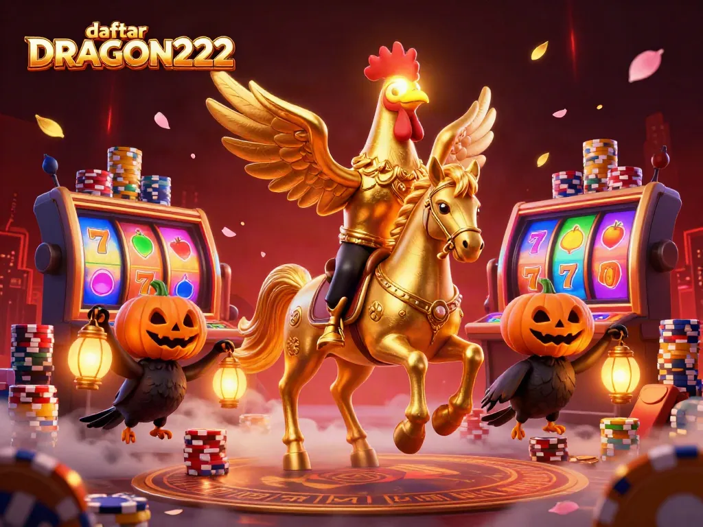 Engage with daftar DRAGON222 to explore vibrant gaming elements at a mystical midnight casino.