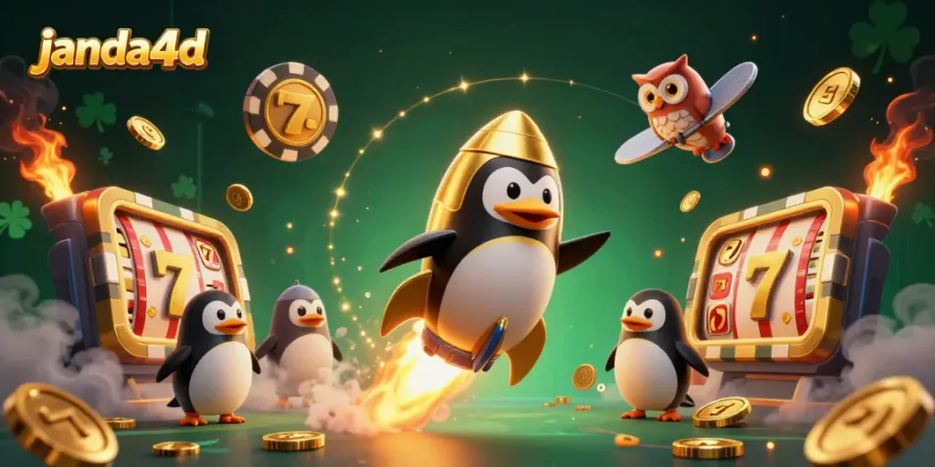 Permainan slot janda4d yang seru dan visual menarik dalam ilustrasi 3D.