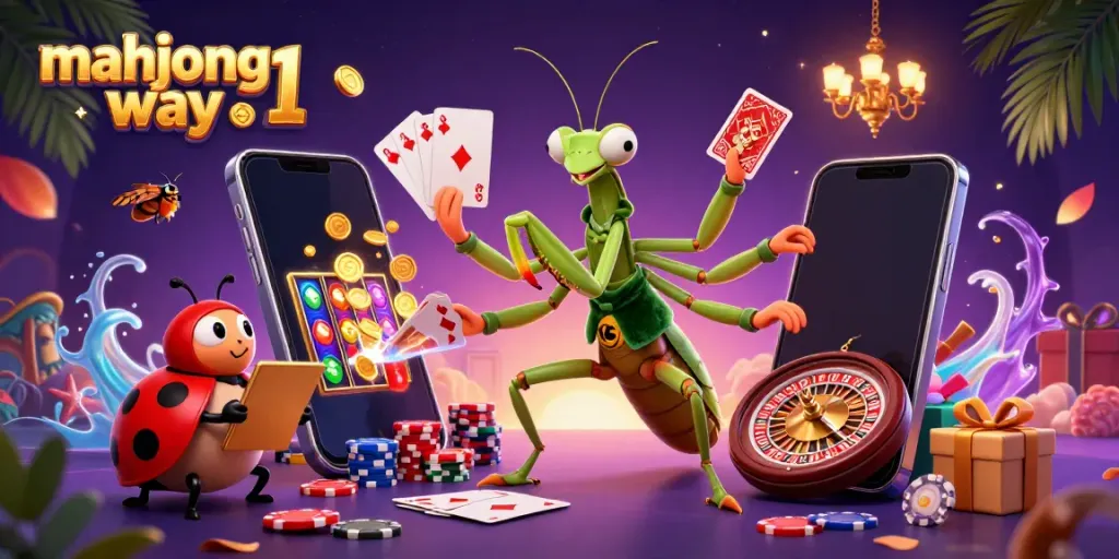 Engage in winning strategies with mahjong way 1 featuring slot games, vibrant characters, and casino elements.