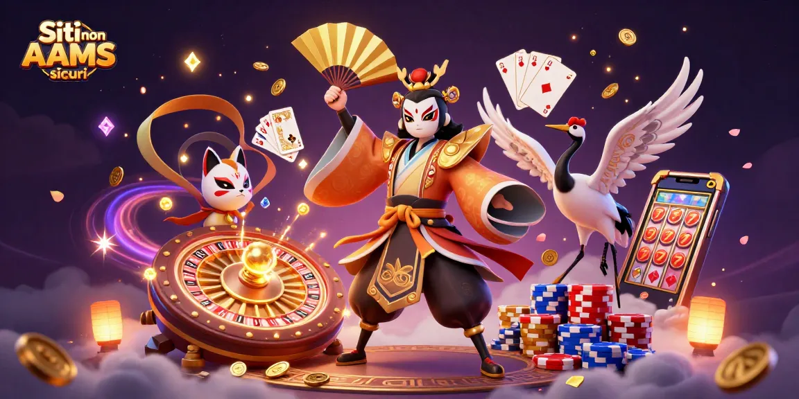 Scopri l'emozione dei Siti non AAMS sicuri in questa vivace opera d'arte del casino che presenta elementi di gioco dinamici e personaggi.