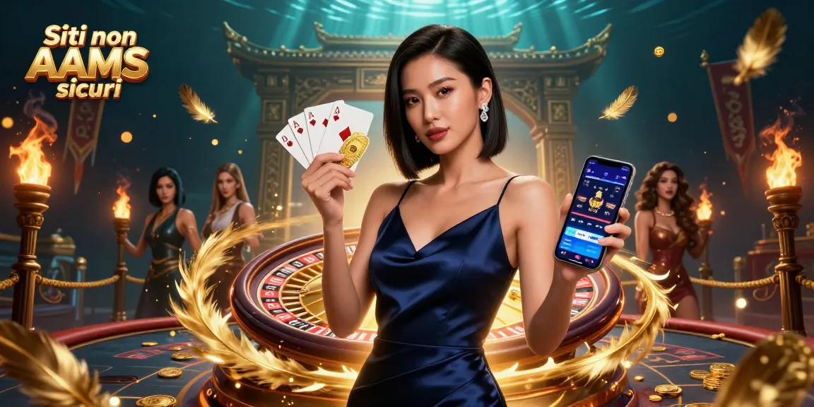 Interagisci con Siti non AAMS sicuri attraverso un giocatore sicuro che mostra un'app casinò vincente.