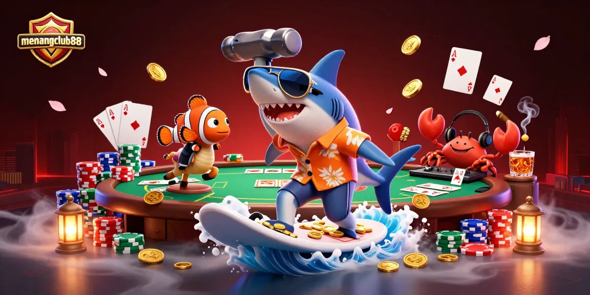 Experience stunning gameplay at menangclub88 with vibrant 3D characters in a dynamic casino setting.