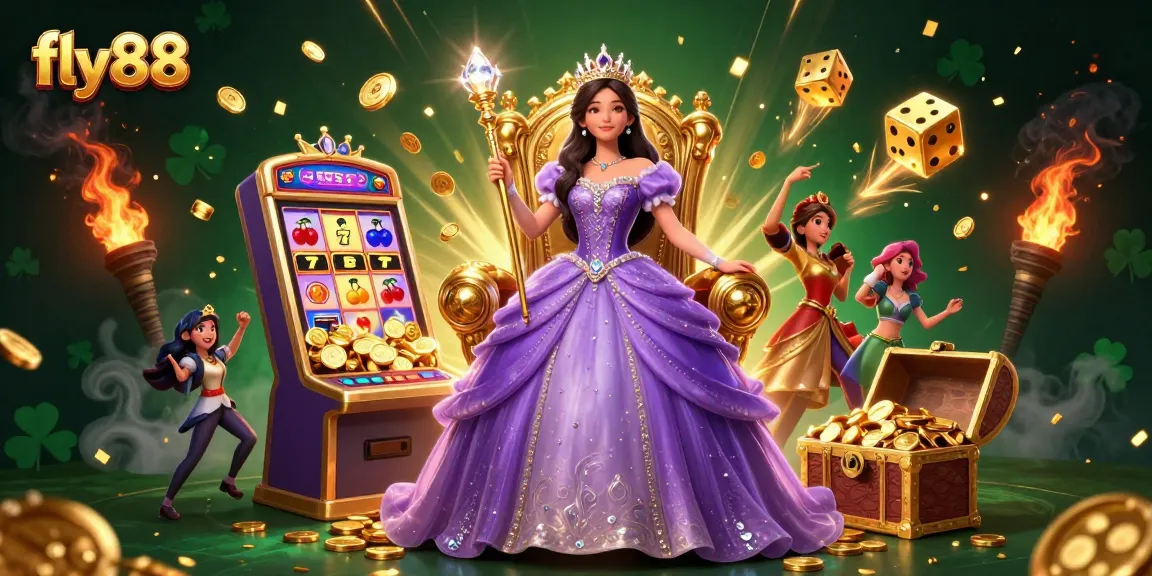 Experience the excitement of fly88 with stunning visuals of a jackpot explosion and vibrant casino elements.