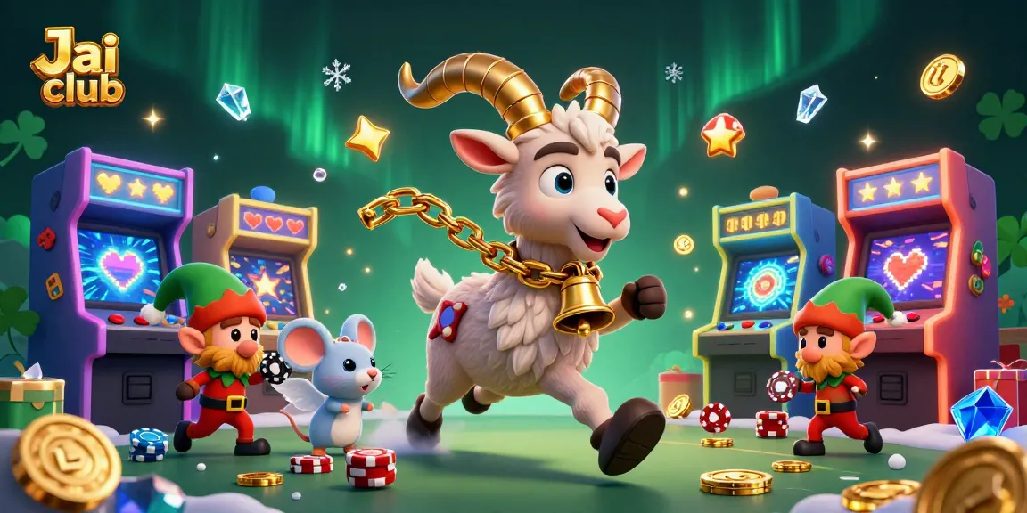 Engage with Jai club's thrilling gaming scene, featuring unique characters in a lively casino setting.