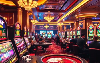 Players enjoying an exciting atmosphere at IDN Slot machines in a luxurious casino setting.