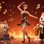 Découvrez l'excitation du casino en ligne retrait immédiat avec des scènes vibrantes de jackpots et des éléments de jeu animés.