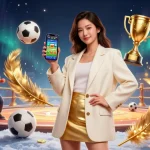 Bergabunglah dengan keseruan toto togel bersama wanita Asia yang menakjubkan yang memamerkan aplikasi taruhan di adegan kasino yang hidup.