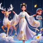 Engage with onbet’s vibrant casino scene featuring an Asian woman in hanfu surrounded by digital gaming elements.