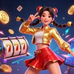 Engage with slot resmi gacor for dynamic gaming experiences featuring vibrant characters and neon-rich casino elements.