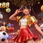 Bet on sbobet88 with excitement captured in a vibrant scene showcasing sports, trophies, and dynamic gameplay.