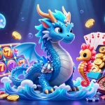 Experience excitement in the sunwin trang chính illustration showcasing a vibrant underwater casino scene.