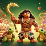 Play link mahjong ways in a vibrant 3D casino scene filled with engaging slot elements and characters.