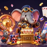Experience thrilling gameplay with sc88ad's vibrant casino illustration featuring dynamic characters and winning elements.