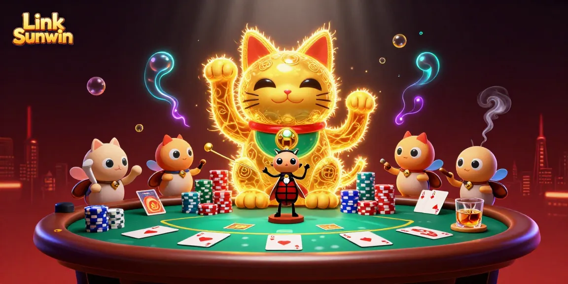 Experience the thrill of gaming with Link Sunwin through vibrant casino visuals.