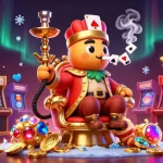 Bet on แทงบอล with dynamic 3D casino visuals showcasing characters in action amid vibrant gaming elements.