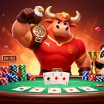 M88 captures the excitement of a vibrant casino with characters celebrating a winning poker hand.
