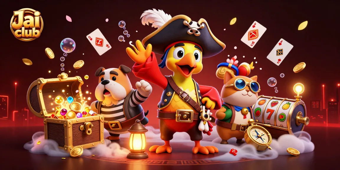 Engage with Jai club's rich gaming experience featuring colorful characters and dynamic casino elements.